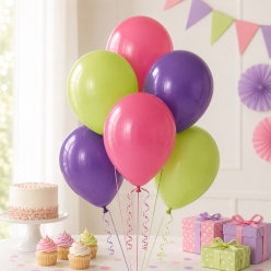 Lime Green, Hot Pink & Purple 12